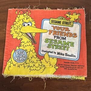 1979 Muppets Inc Your Friends From Sesame Street Educational Cloth Baby Book